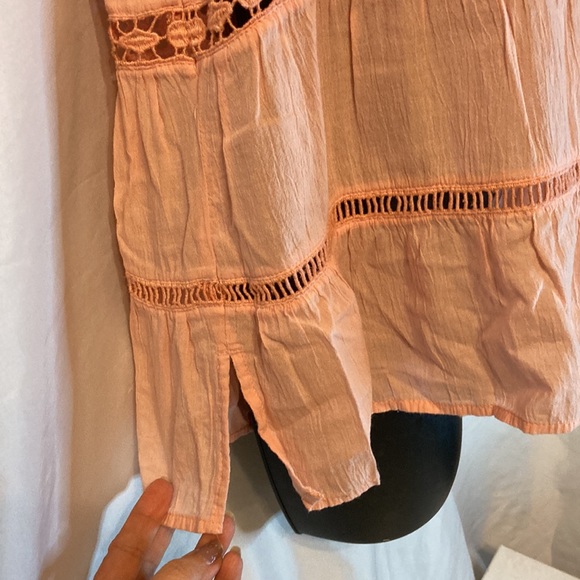 Loft Crinkled Style Peach Tank top Size XS Petite - Picture 3 of 10
